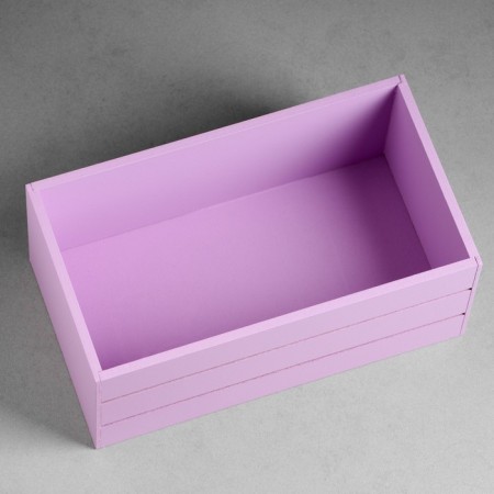 Wooden Kashpo 25x14x11 cm lilac-2