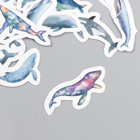 Stickers for creativity "sea inhabitants" set of 45 pcs 4.4x4.4x1.1 cm-1
