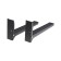 SL-01 bracket, for a microwave, fixed, up to 40 kg, 313 mm, metallic, black