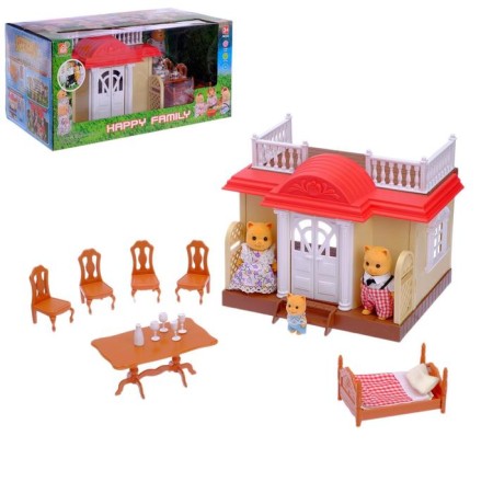 House for animals "Dachny" with furniture