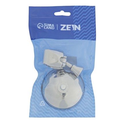 Holder for the shower watering can Zein Z72, on vacuum suction cup, plastic, chrome-6