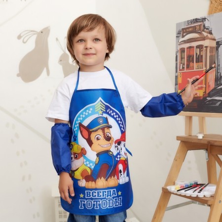 Apron with children of children's PAW PATROL "Always ready", 49x39 cm-1