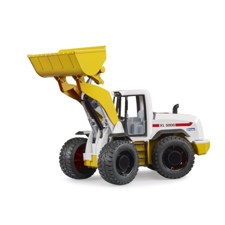 Bruder wheel loader, white color with yellow-4