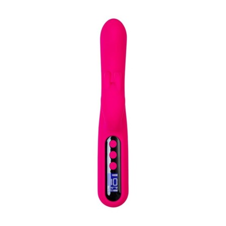 Vibrator to stimulate the Gp with the Eroteq rablock clitoral process, silicone, 23.5 cm, pink-1