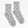 Women's socks "peas", light gray color, size 23-25