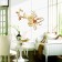Interior stickers "flowers", decor on the wall, panel 124 x 165 cm