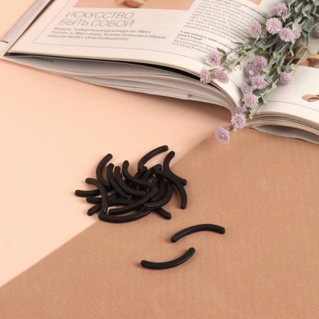 A set of interchangeable elastic bands to eyelashes for eyelashes, 20 pcs, black color-1