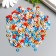 Beads for the creativity of PVC "Ring Patriot" set ≈ 330 pcs 0.1x0.6x0.6 cm