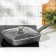 Square Square “Granite”, 26 × 26 cm, plastic handle, glass cover, anti-stick coating, color gray color