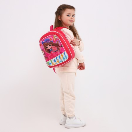 Baby backpack on lightning, pink color-2