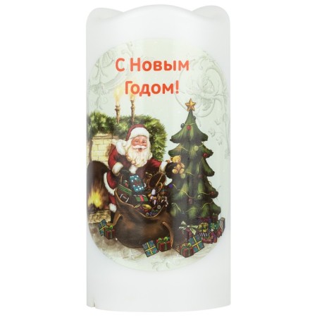 Lamp New Year's era Eggs-s “Candle. Santa "Warm Light, Led-2