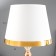 Highlight lamp with backlight "Muse" 1x60W E27 gold 28x28x45 cm Risalux