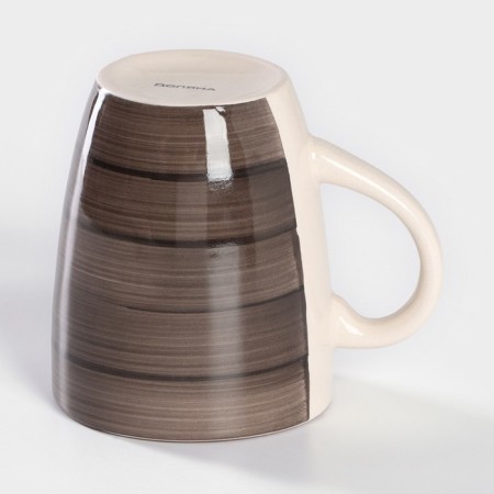 Mug ceramic share "sea world", 360 ml, brown color-2