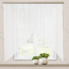 A set of curtains for the kitchen Witerra Marianne 300x160cm, white, PE100%
