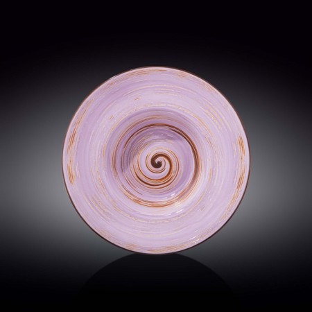 Deep plate Wilmax England Spiral, D = 25.5 cm, 1.5 l, Lavender color