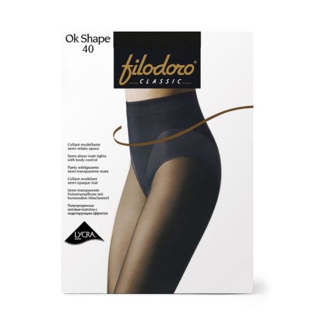 Women's tights Filodoro ok Shape, 40 den, size 3, color Nero-1