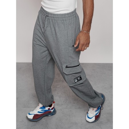 Sports male pants, size 48, gray color-25