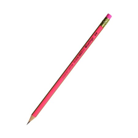 Black -granographic pencil Berlingo "Fuze", HB, three -sided, sharpened, with an eraser, assorted-7