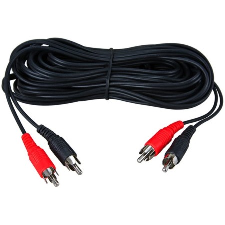 Audio/video cable Rexant, 2xrca (M) -2xrca (M), 1.5 m, black-1
