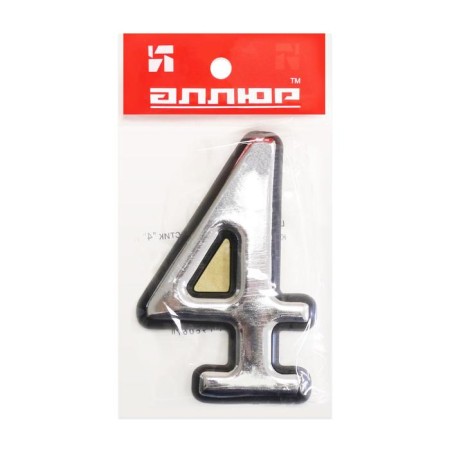 Digital door gelor plastic "4", color chromium-1