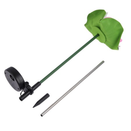 Garden lamp on the sunny battery "Lotus", 70 cm, 1 LED, glow of white-6