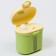 Container for storage of baby food "Crown", 360 gr., Green color