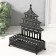 Standing interior metal "Palace" Black 6.3x14.5x18.5 cm