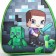 Baby backpack for the boy "Pixel World", 23x20.5 cm cm, lightning department, red color