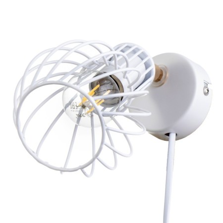 Bra with a switch on the wire "Bianca" E14 40W white 17x11x17cm-1