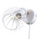 Bra with a switch on the wire "Bianca" E14 40W white 17x11x17cm