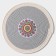 Serving napkin on the table “Mira”, D = 38 cm, gray color, Mix drawing