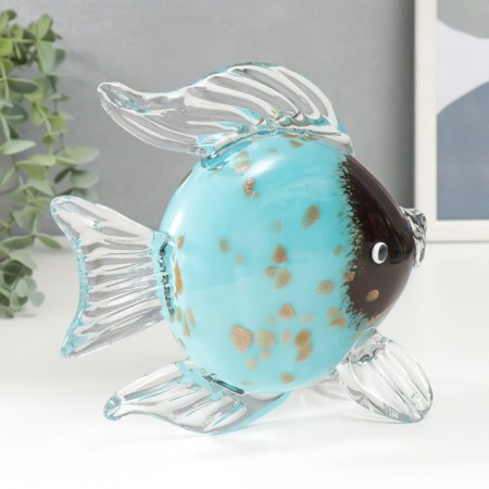 Souvenir Glass "Fish" under Muranian glass mix 16x20 cm-5