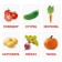 Training cards according to the methodology of Doman "Vegetables"