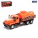 Metal “fuel” truck, inertial, orange color