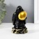 NECKE Polystone "Hothee with a golden bag and fan" Black 6.5x6.7x11.5 cm