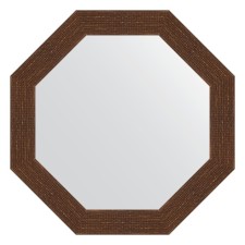 Mirror in the baguette frame, mosaic Antique copper 70 mm, 63.0x63.0 cm