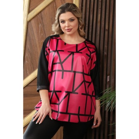 Female costume: jumper, trousers, size 50, color fuchsia-11