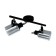 Berregas lamp, 2x40W E27, black color
