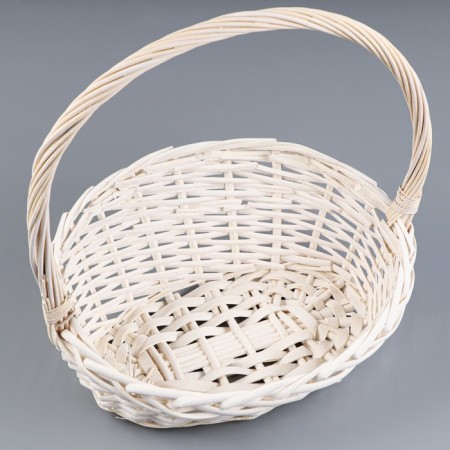 Camping of baskets, 44x34x10/18/44cm, 38x29x9/16/39cm, 32x24x8/14/34cm, willow, white-4