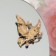 Brooch "Butterfly Abstraction", colored in gold