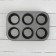The form for baking the share "Jacqueline. Circle ", 31.6 × 21.8 × 3.5 cm, 6 cells, anti -stick coating, black color