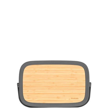 Brabantia nic breadbine, rectangular, dark gray color, size 25x39.5x16 cm-3