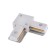 Connector for the Volpe, Q122, G21, L-shaped, single-phase, white