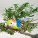 A bird for decoration and floristry, on a clothespin, mix, plastic, 1 pc., 8 x 8 cm