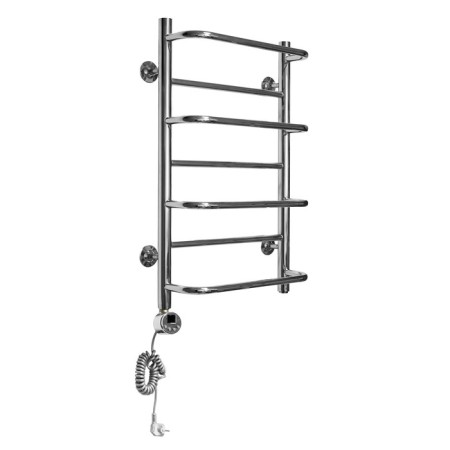 Domoterm electric heated towel rail "Orpheus", 500 x 700 mm, 7 crossbars, left, chrome-1