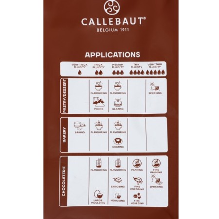 Chocolate confectionery dairy 33.6% Callebaut No. 823, tablet, 2.5 kg-7