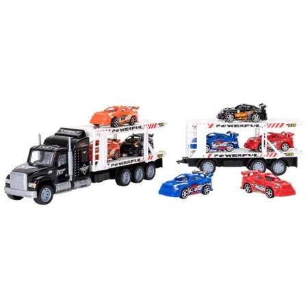 Auto -Vorot Case Givito "Racing Track", with cars, with a trailer, black color, 64 cm-8