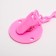 Holder for the nipple - dummies "meow", on the chain, pink color