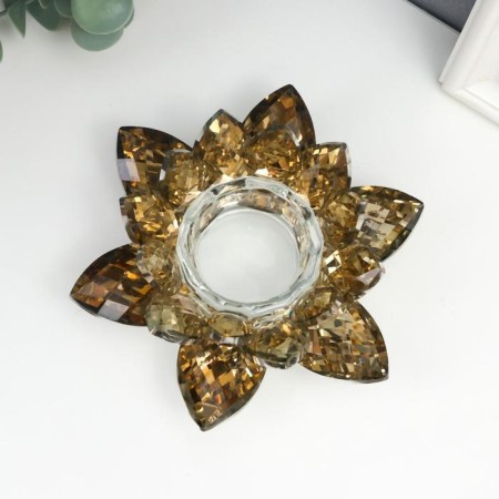 Glass Glass for 1 candle "Olive olive" 5x13.5x13.5 cm-3