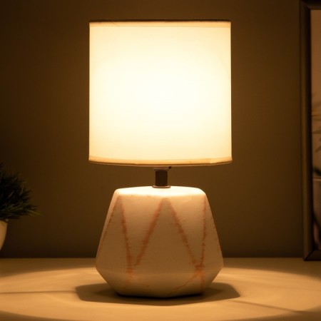 Board lamp "Adelela" E14 40W white-pink 15x15x29 cm-1